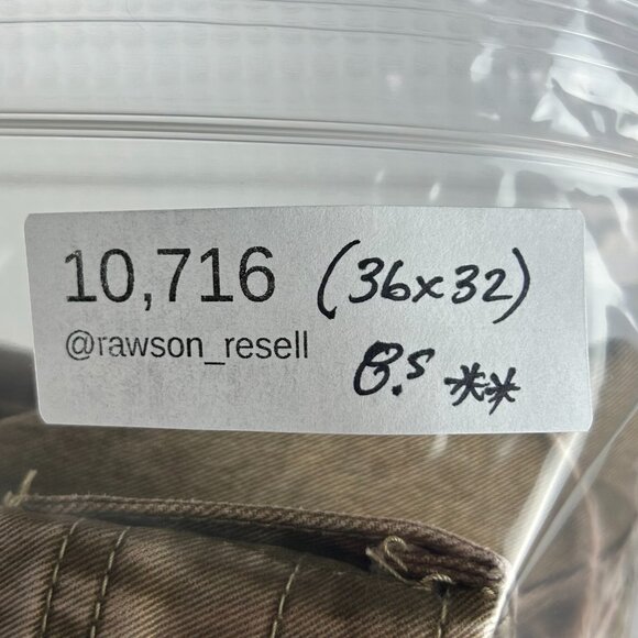 Kuhl Hot Rydr Plaid Lined Pants 36x32 Khaki Brown Hiking Distressed Worn Outdoor - Picture 11 of 11